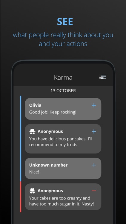 Karmа - anonymous feedback app