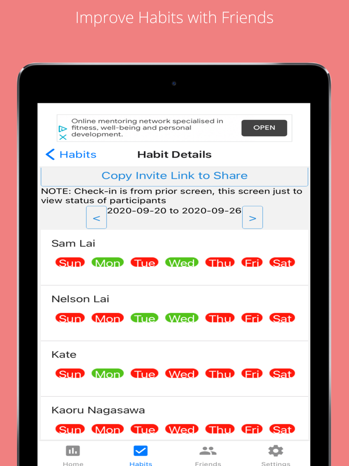 LI - Social Habit Tracker