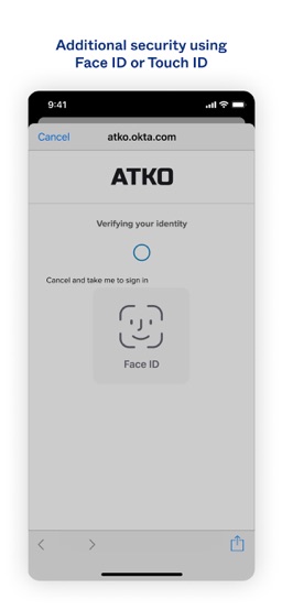 Okta Verify app screenshot