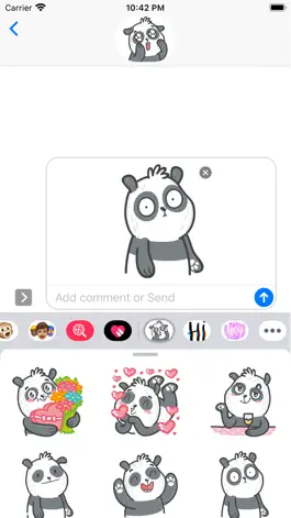 Game screenshot Panda Bear stickers! apk