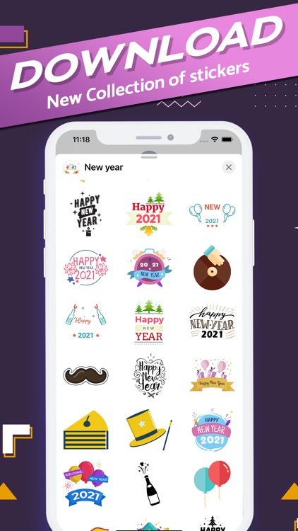 Happy New Year 2021 Stickers!