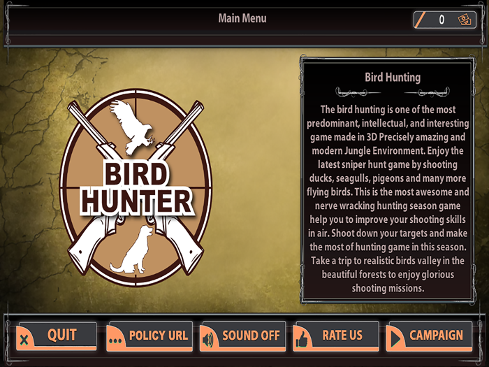Bird Hunter Duck Shooting Game