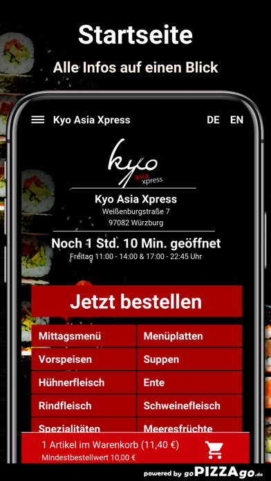 Kyo Asia Xpress Würzburg screenshot 2