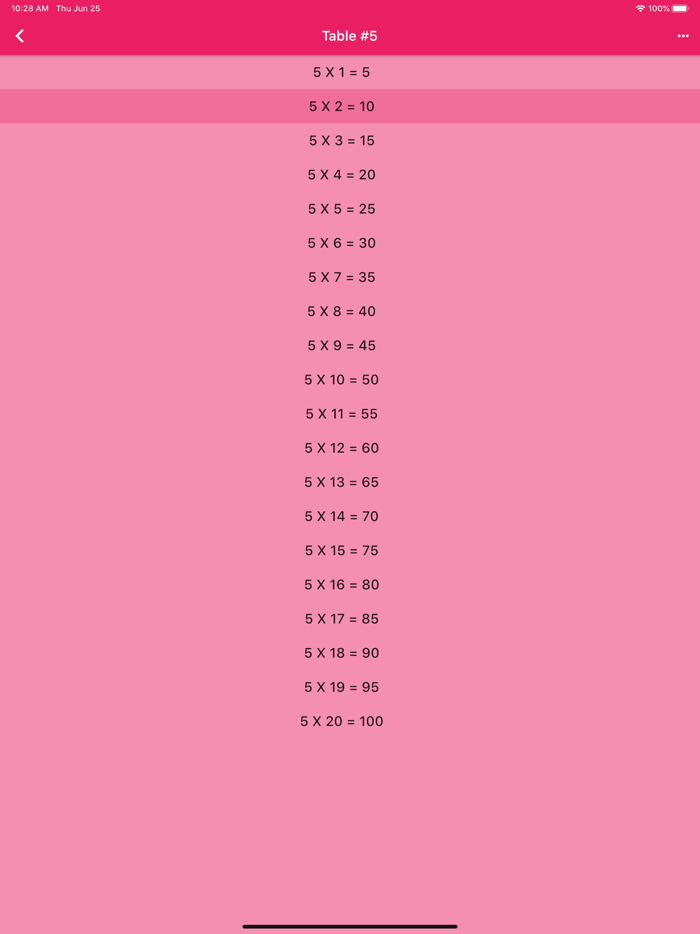 Audible Math Tables Pro