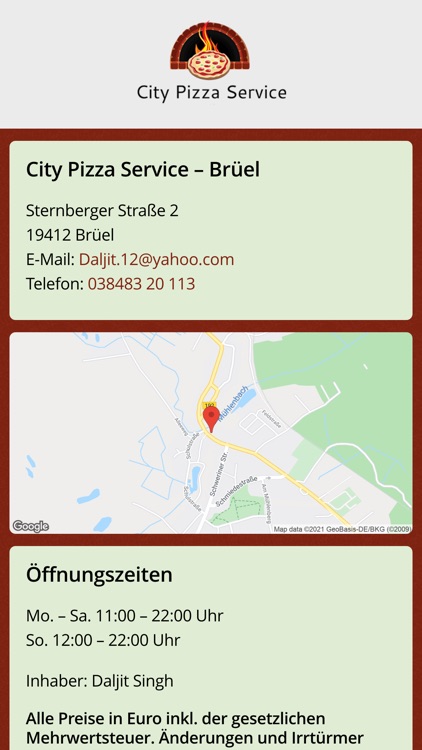 City Pizza Service in Brüel screenshot-3