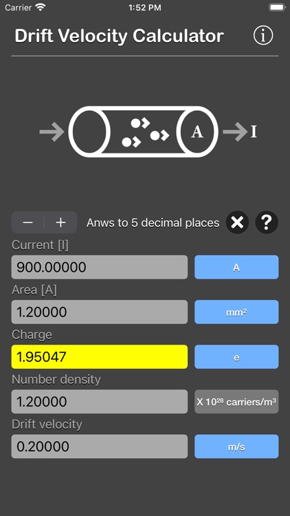 Drift Velocity Calculator screenshot-7