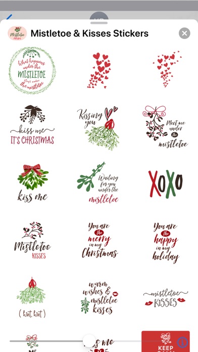 How to cancel & delete Mistletoe & Kisses for iMessage Stickers from iphone & ipad 3