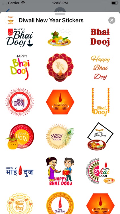 Diwali New Year Stickers