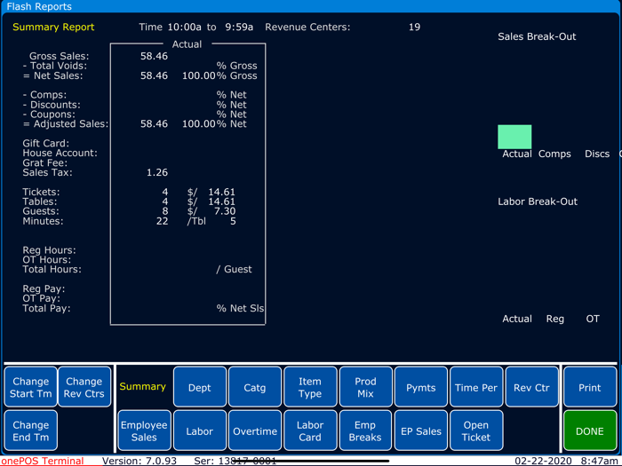 Terminal by onePOS 7.5