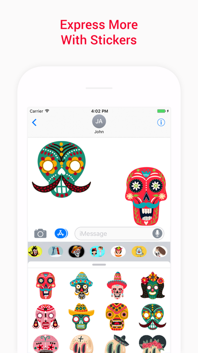 How to cancel & delete Animated Skulls&Tattoo Sticker from iphone & ipad 3