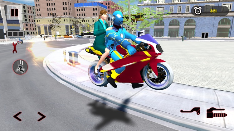 Spider hero Fly Rescue Mission