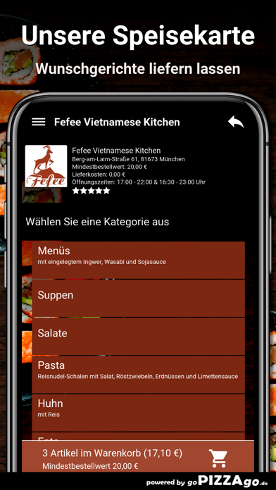 Fefee München Lieferservice screenshot 4