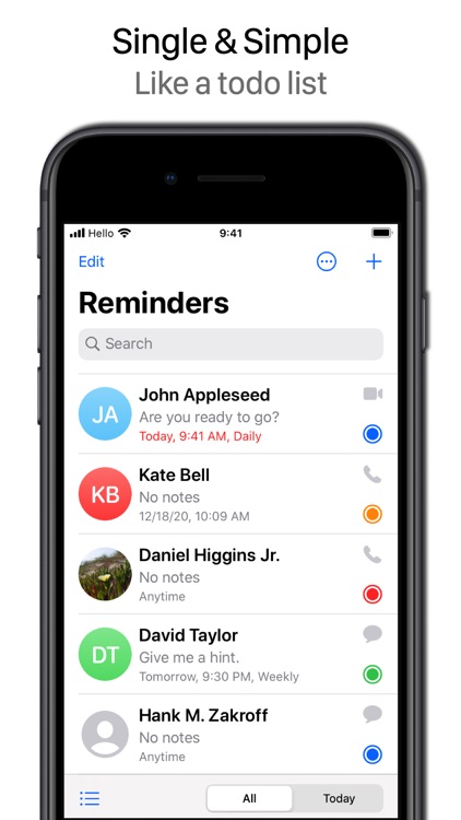 Hello - A phone call scheduler
