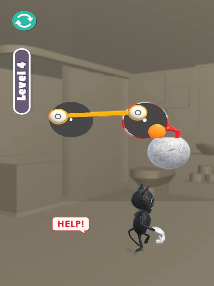 Cat Cartoon Scary Rescue