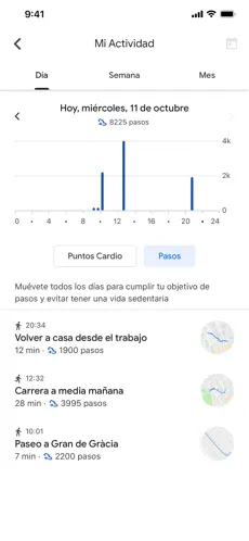 Screenshot 2 Google Fit: monitor actividad iphone