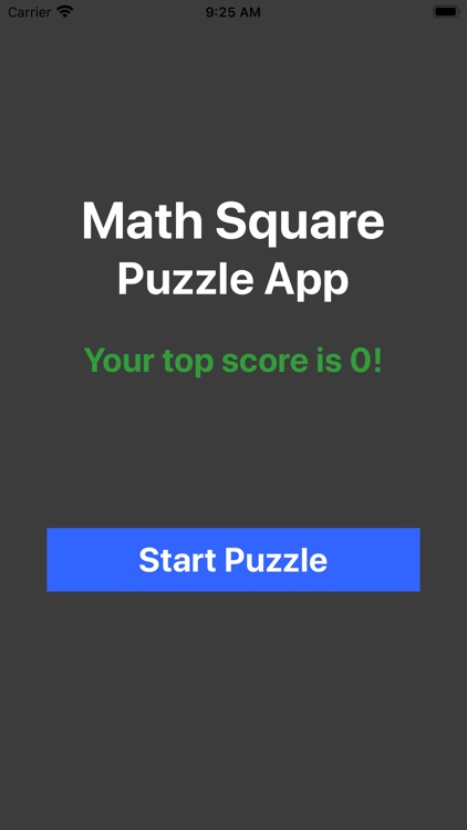 Math Square Puzzle App