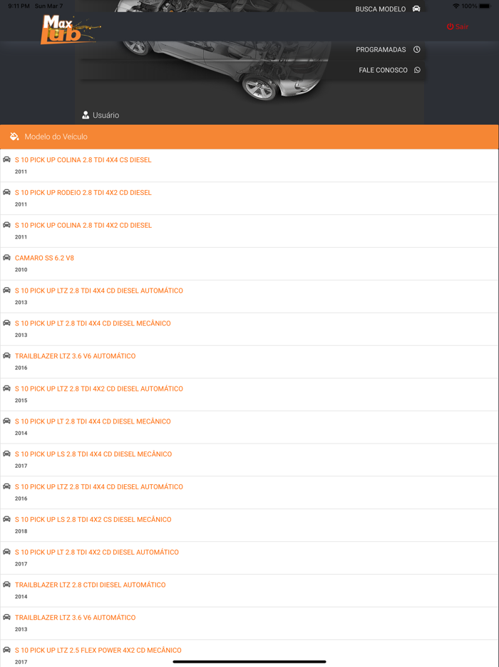 MaxLub - Guia de Lubrificação