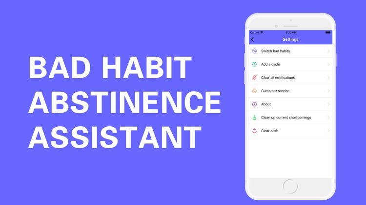 Bad habit abstinence assistant