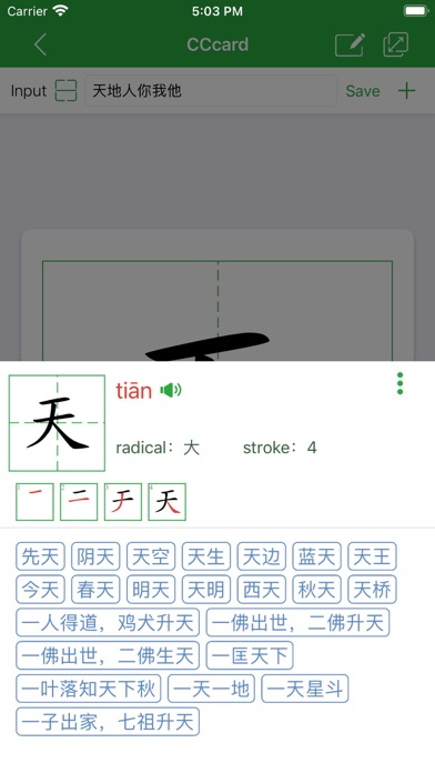 汉字卡 - 中文识字教育助手 screenshot 4
