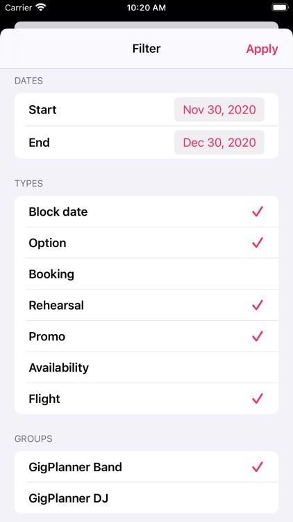 GigPlanner screenshot-3