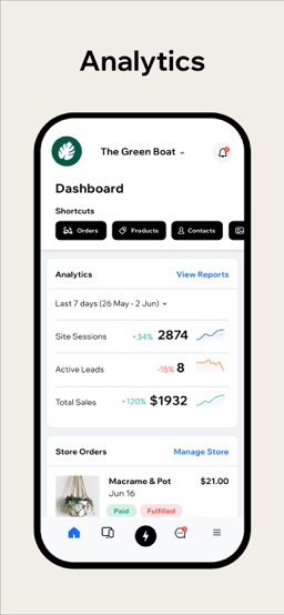 Wix Owner: Websites & Apps app screenshot