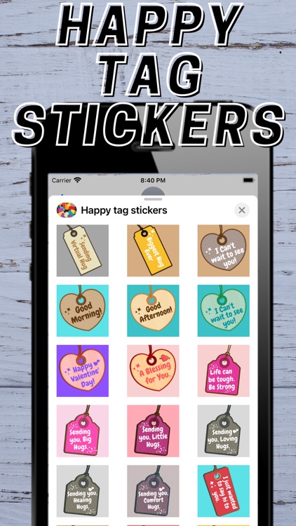 Happy Tag Stickers