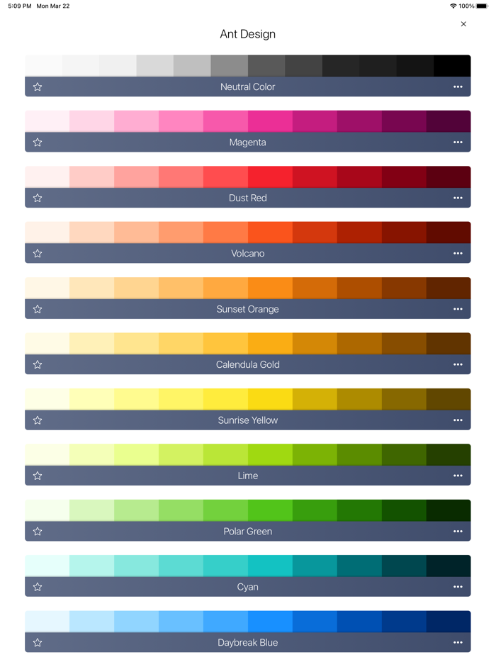 Color Card - Palette Tool