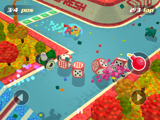 Pixel Car Racing - Voxel Racer screenshot 2