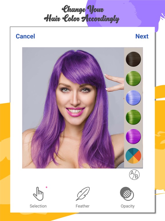 Hair Color Changer: Makeup,Dye screenshot 3