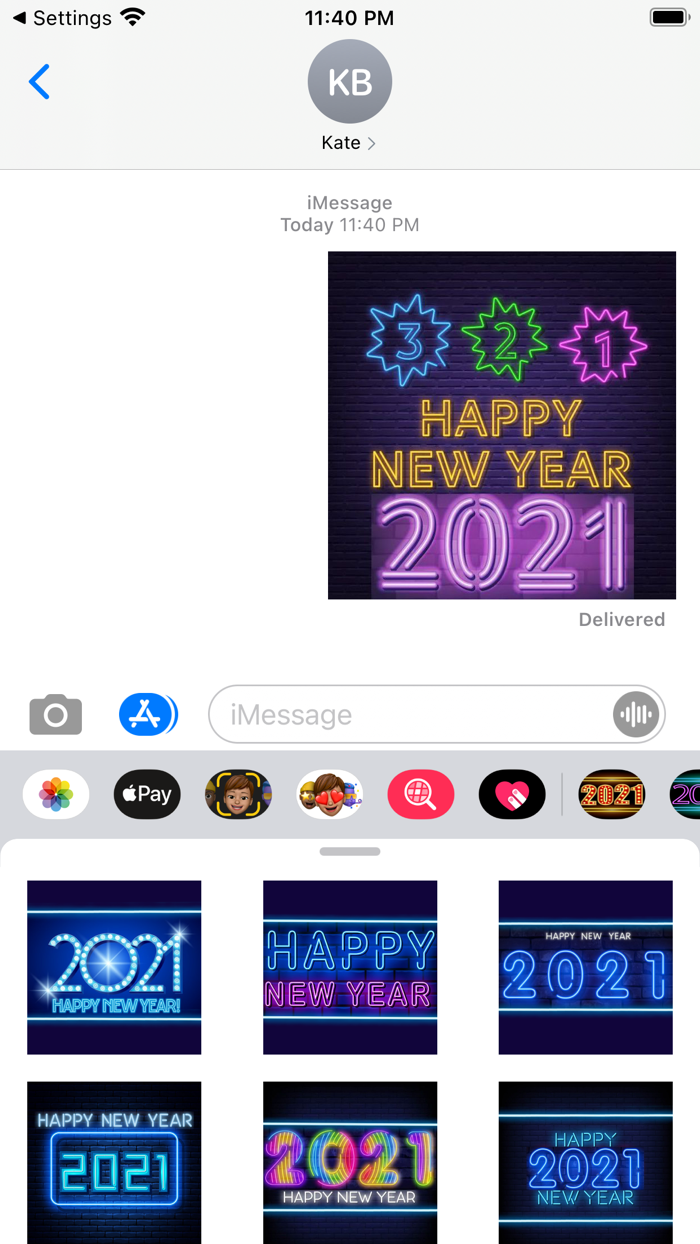 2021 New Year Sticker Pack