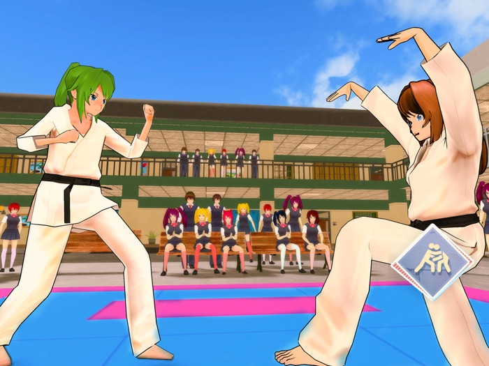 动漫 学校 夏天 运动的 天