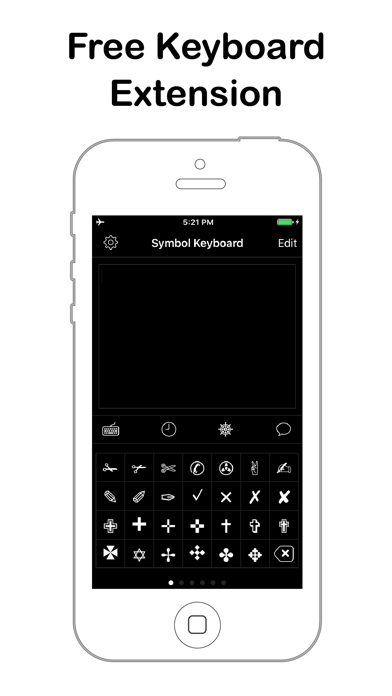 特殊文字入力法 - ユニコード 記号キーボード screenshot1