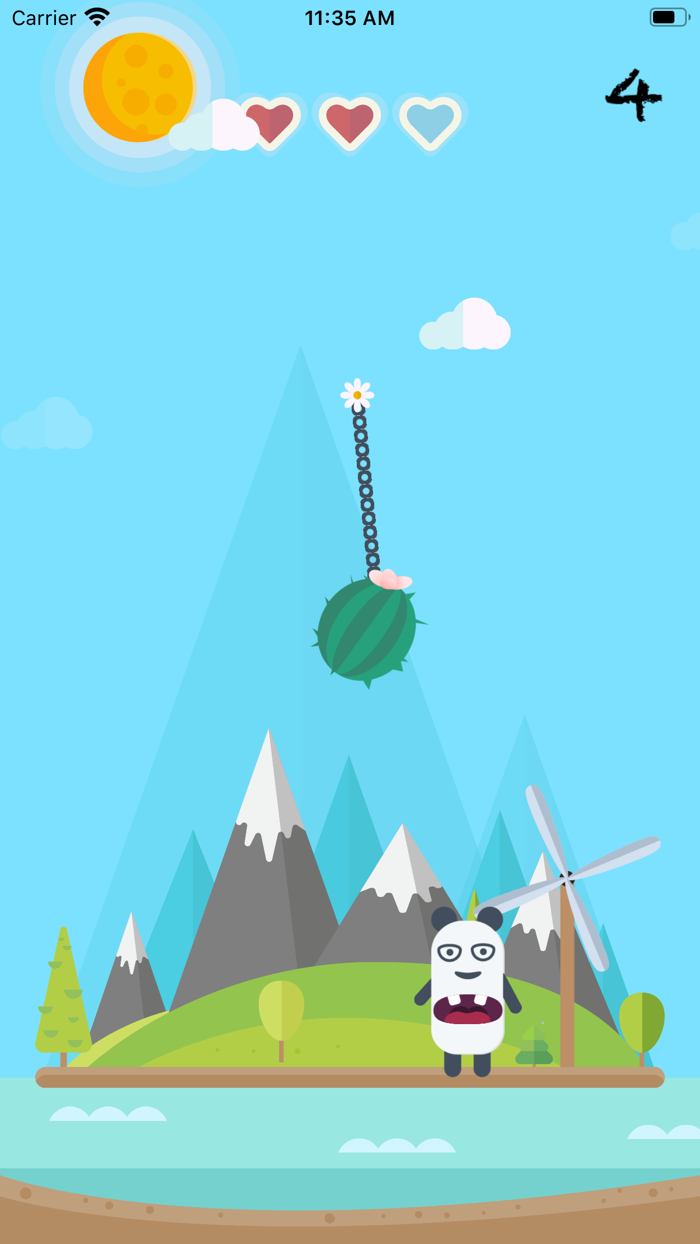 Panda Rope — режь веревку