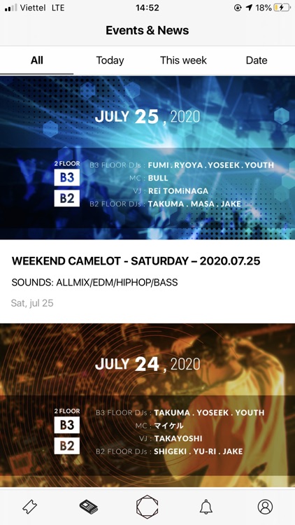CAMELOT club ticket booking