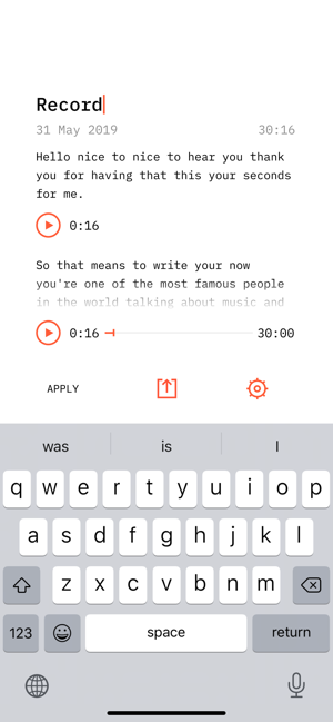 Odrey. Audio transcription(圖5)-速報App