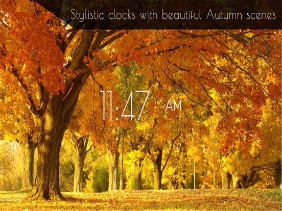 Autumn Clock HD screenshot 5