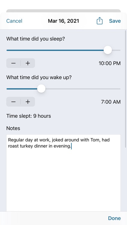 Sleep Track