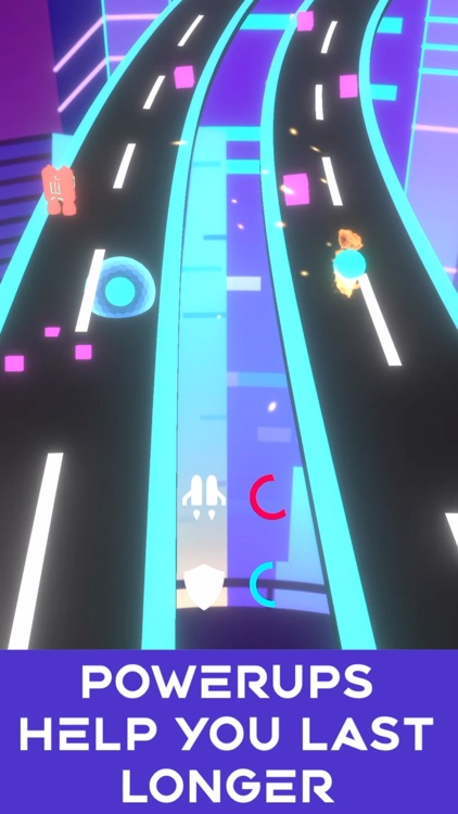 Neon Rush: Color Ball Road Run screenshot-1