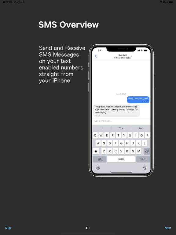 Callcentric SMS screenshot 3