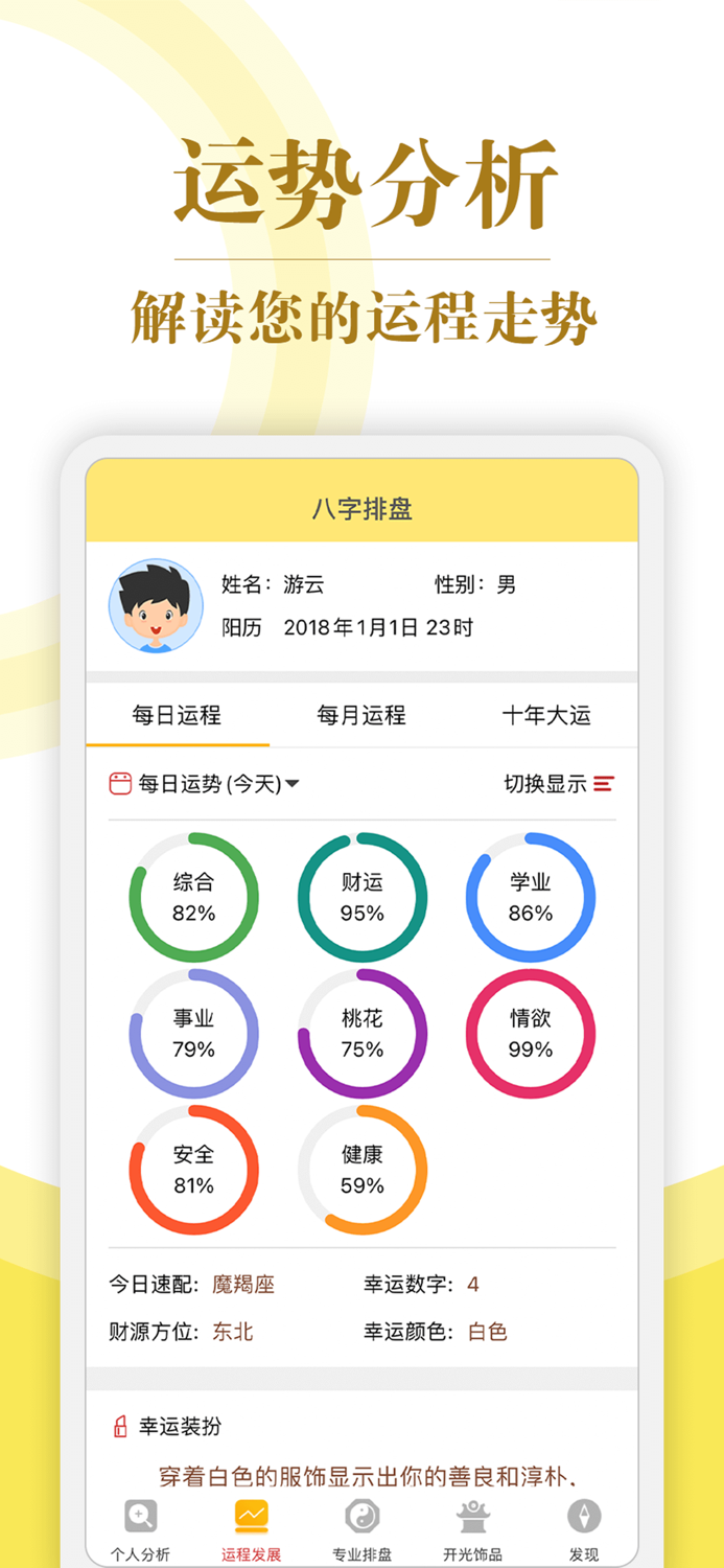 八字算命-八字排盘星座运势
