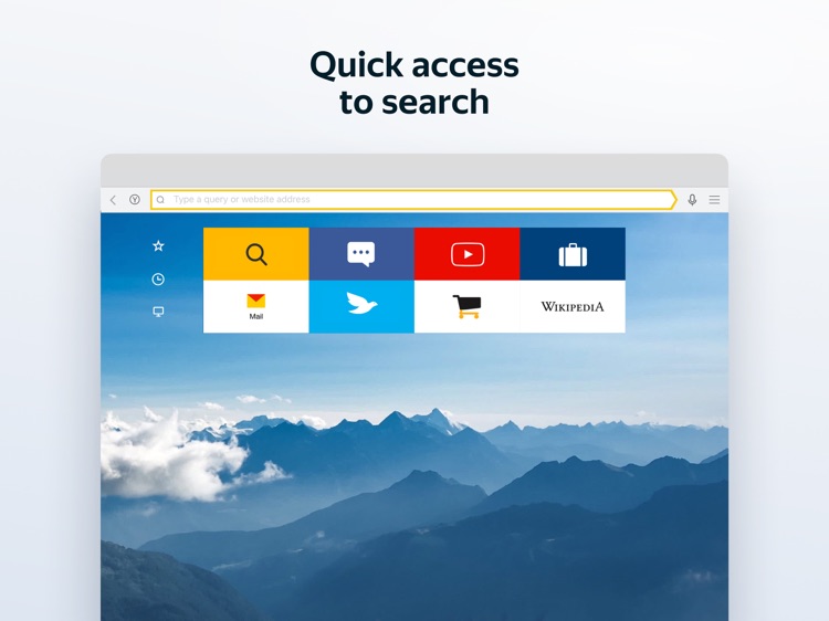 Yandex Browser for iPad