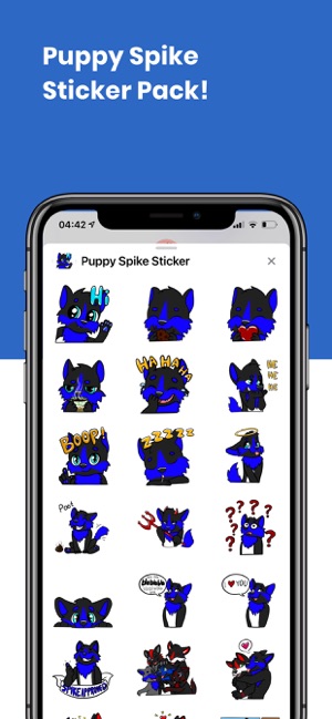 Puppy Spike Sticker