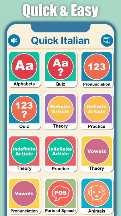 Quick and Easy Italian Lessons