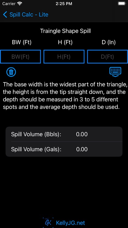 Spill Volume Calculator screenshot-3