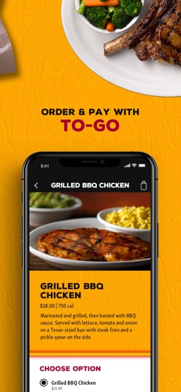 Texas Roadhouse Mobile app screenshot