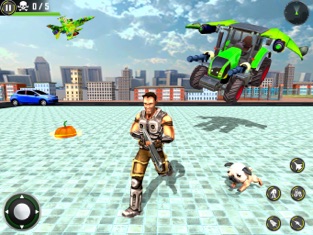 Bat Hero Flying Tractor Jet 3D, game for IOS