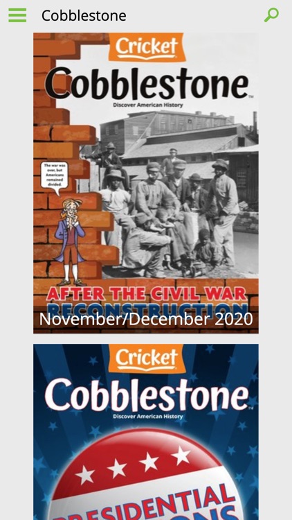 Cobblestone Mag: U.S. History