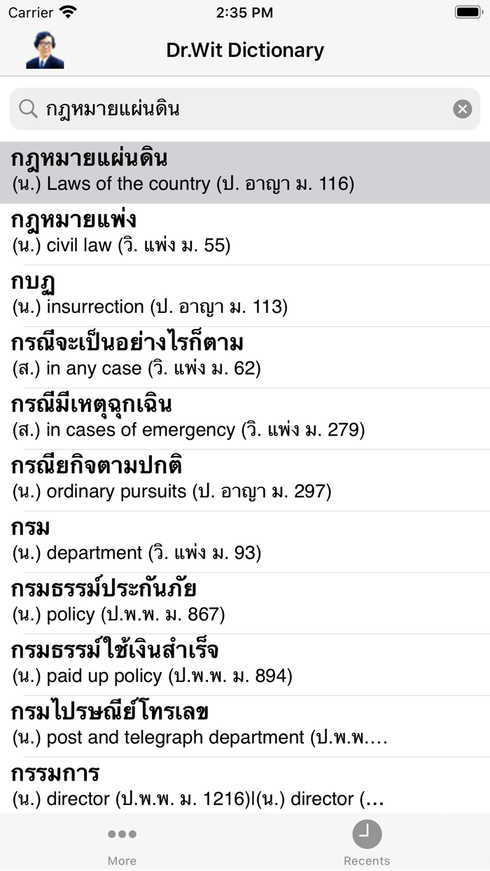 Dr. Wits Dictionary of Laws