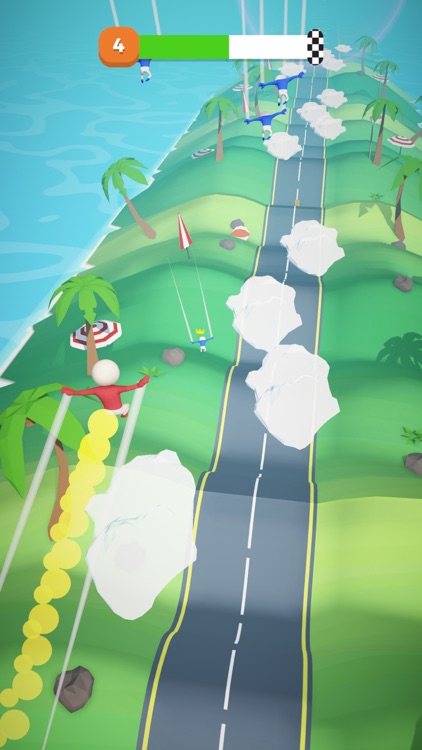 Hill Run Race- Flying Stickman screenshot-3