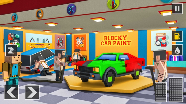 Blocky Car Wash Garage screenshot-4